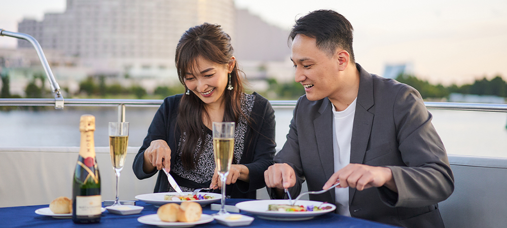 【1日1組限定 クルーズプロポーズプラン】~東京の絶景を臨みながら貸切クルーズディナー~