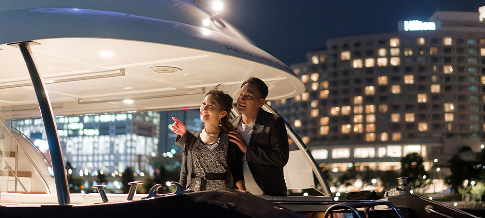 【1日1組限定 クルーズプロポーズプラン】~東京の絶景を臨みながら貸切クルーズディナー~