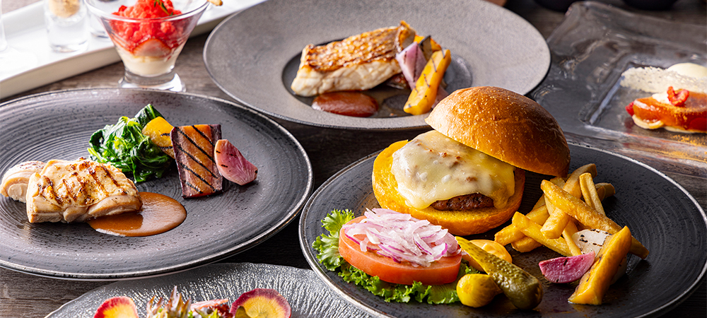 お台場でグリル料理をお得に楽しむ~サラダビュッフェ付!選べるプリフィックスコース