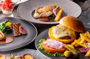 お台場でグリル料理をお得に楽しむ～サラダビュッフェ付！選べるプリフィックスコース