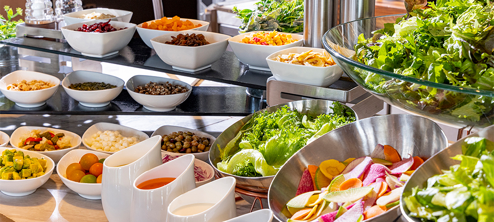 お台場でグリル料理をお得に楽しむ~サラダビュッフェ付!選べるプリフィックスコース