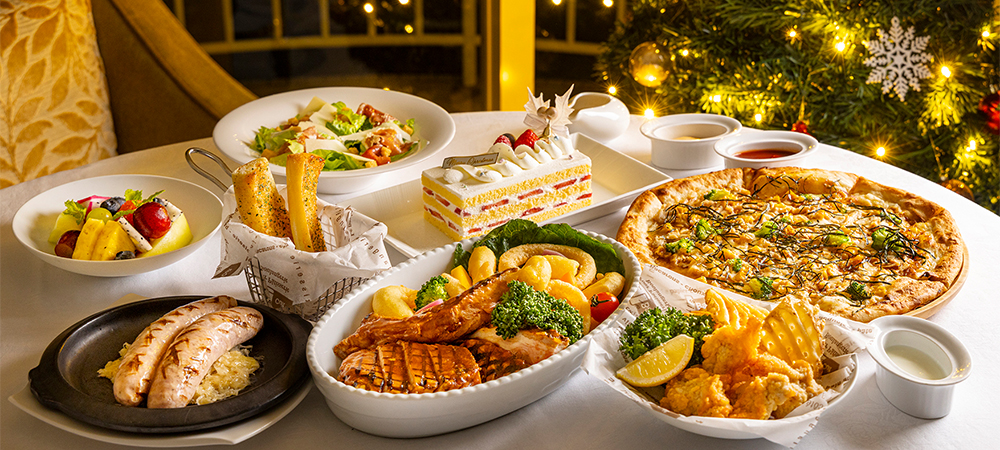 【12月20日・24日・25日★1日7室限定！！】クリスマスディナープレート＆ケーキ付「ヒルトンサンタプレゼントデリバリー」